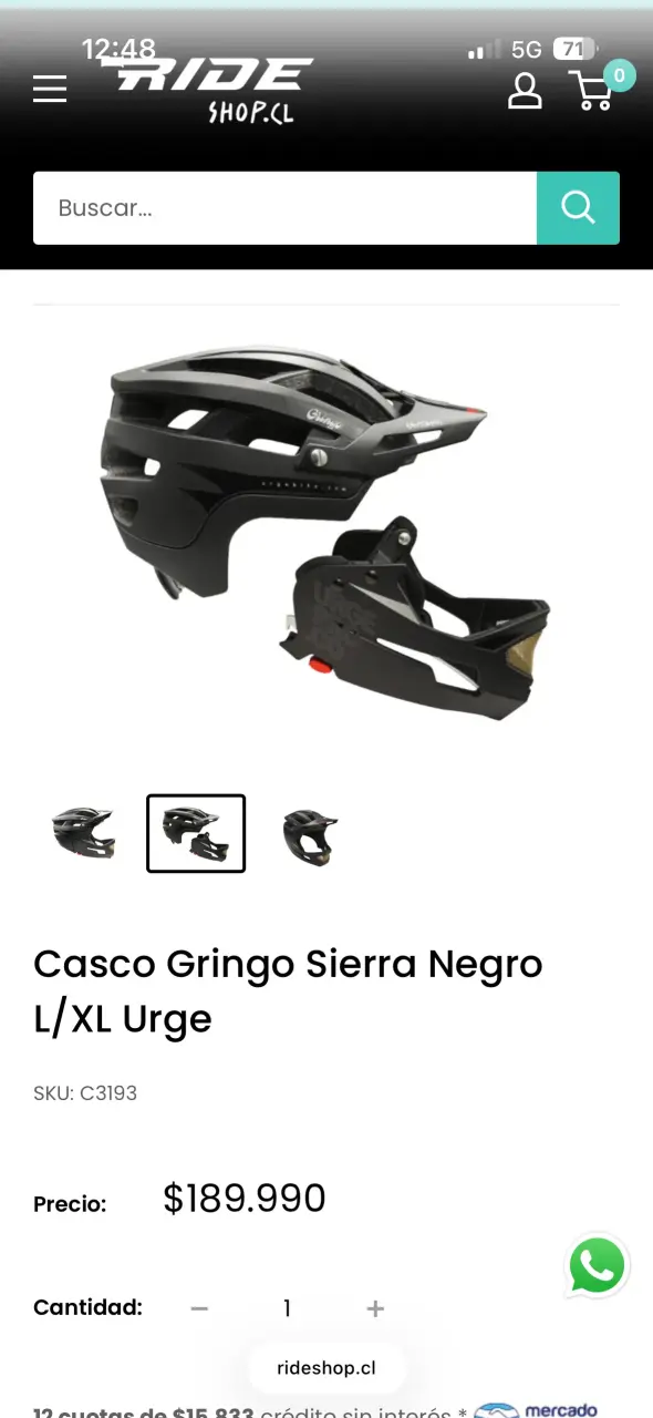 Casco de ciclismo negro Urge Gringo Sierra - 4