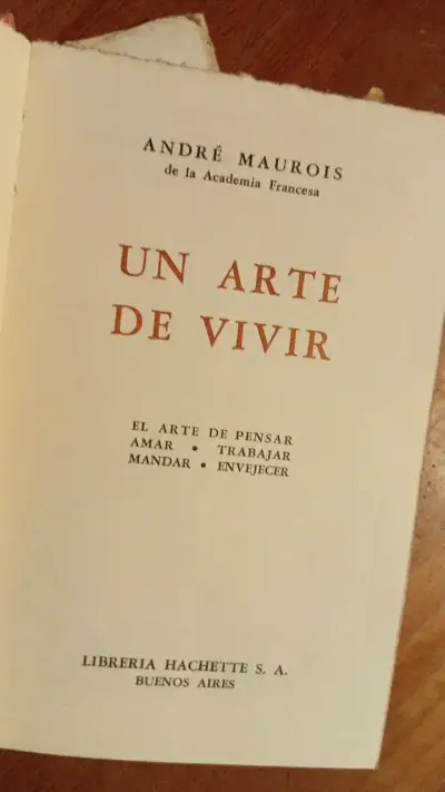 Libro 'Un Arte de Vivir' de André Maurois - miniatura 3