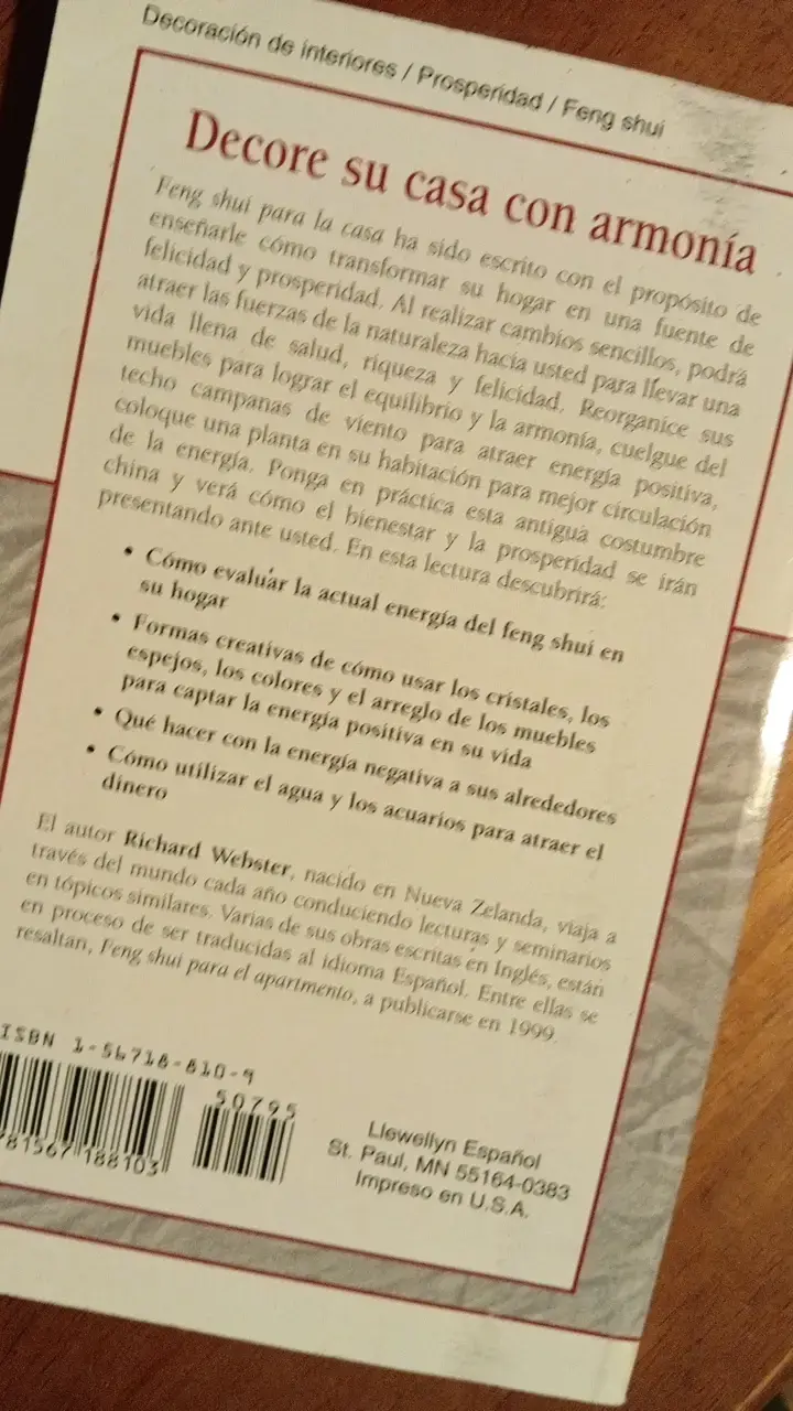Libro Feng Shui para la Casa de Richard Webster - 2