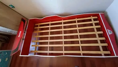 Cama infantil temática auto de carreras roja - miniatura 3