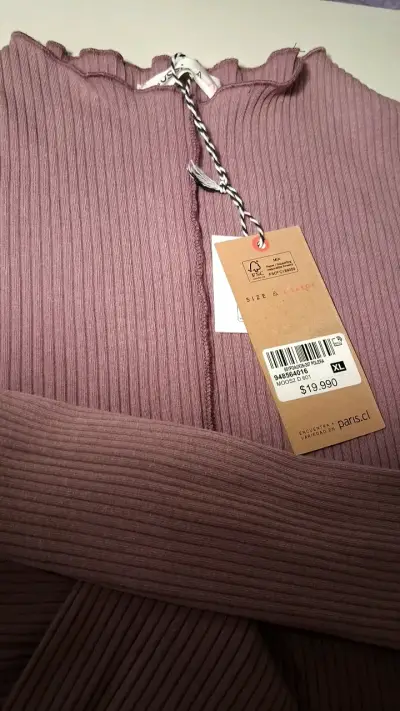 Suéter de punto morado para mujer - miniatura 2