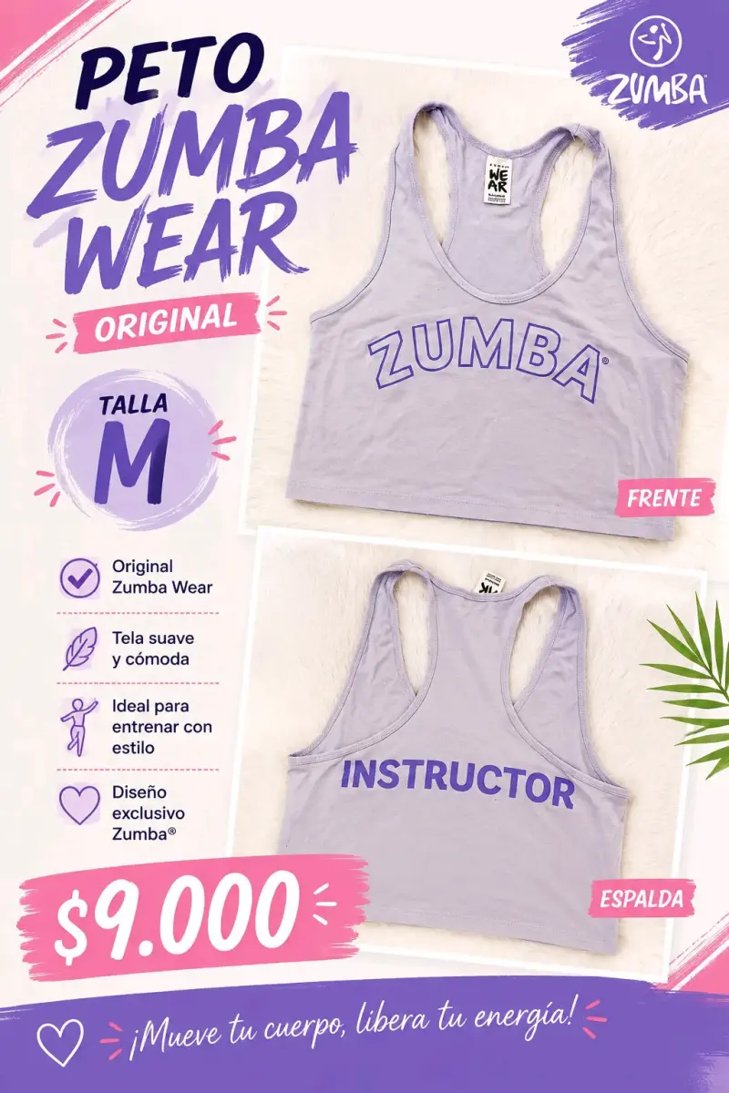 Peto Zumba Wear Original Talla M
