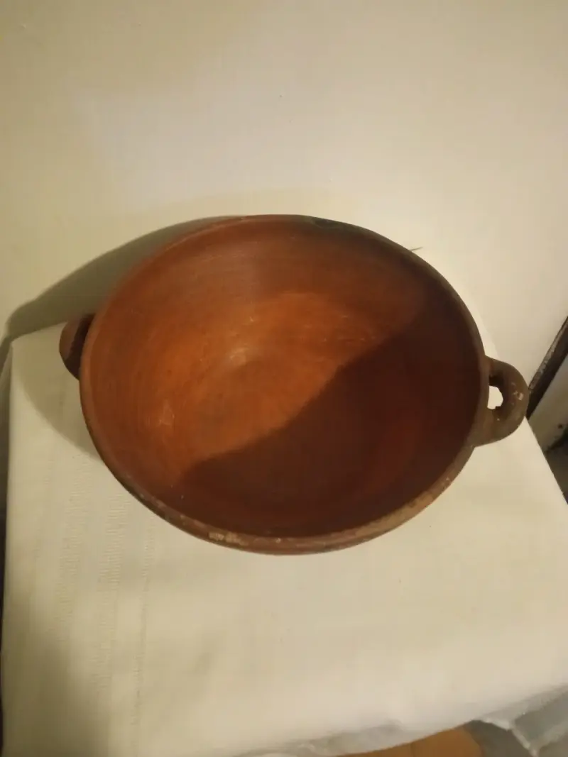 Olla de Greda Artesanal con Asas - 11