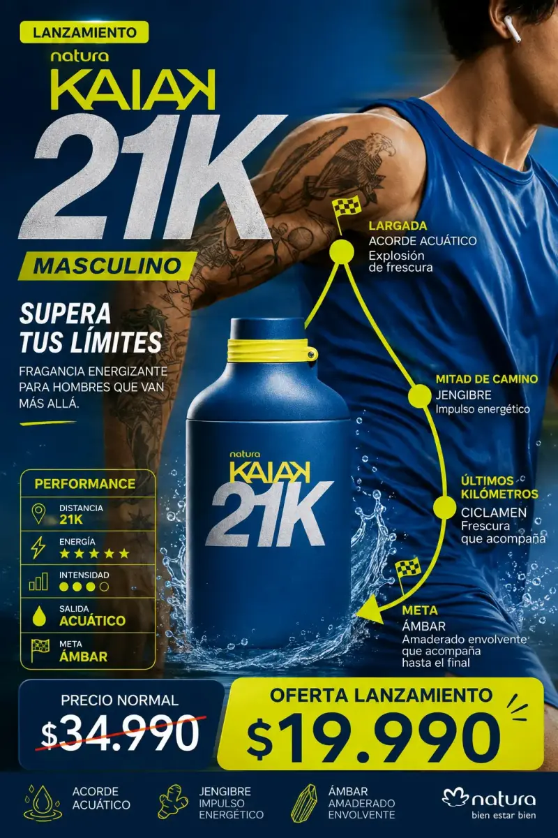 Perfume masculino Natura Kaiak 21K