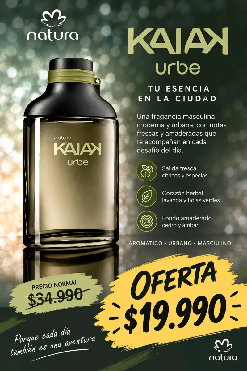 Perfume Natura Kaiak Urbe para Hombre