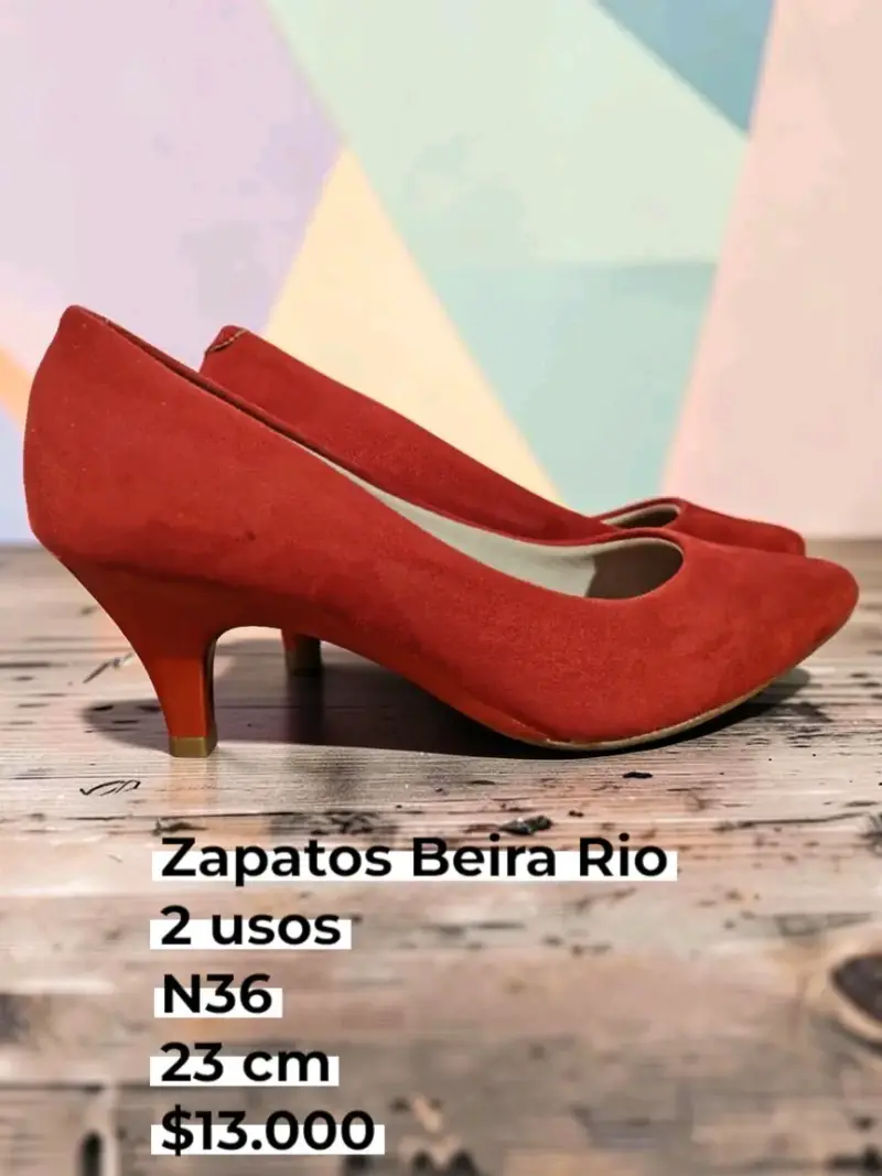 Zapatos de Tacón Beira Rio Rojos Talla 36