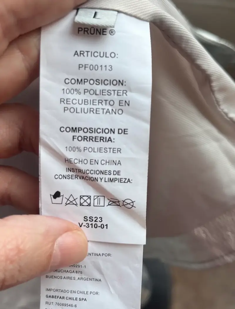 Chaqueta eco cuero plateada Prüne - 5
