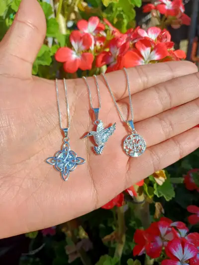 Collares de plata con dijes variados Plata 925💎✨️ - miniatura 1