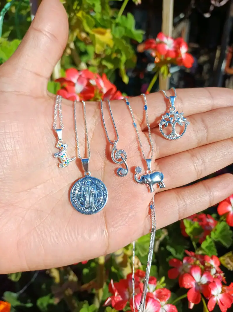 Collares de plata con dijes variados Plata 925💎✨️ - 2