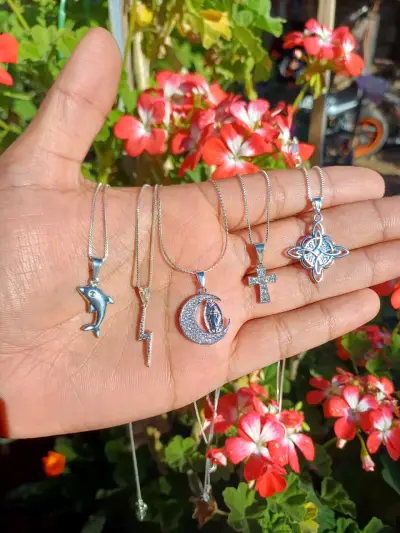 Collares de plata con dijes variados Plata 925💎✨️ - miniatura 3