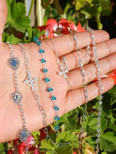 Conjunto de pulseras de plata 925💎✨️ - miniatura 1