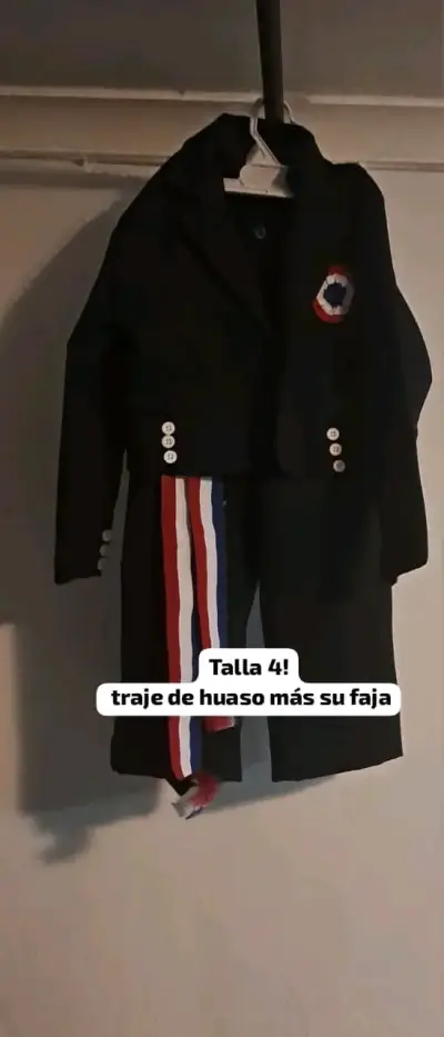 Traje de huaso completo para niño talla 4 - miniatura 3