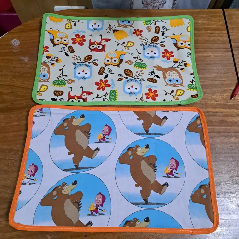 Set de manteles individuales infantiles con diseños variados - 5