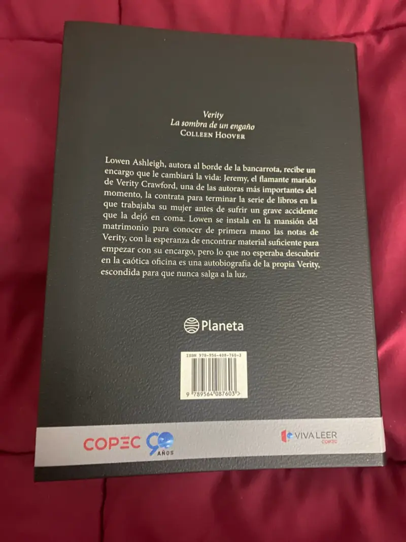 Libro Verity de Colleen Hoover Nuevo Original - 2
