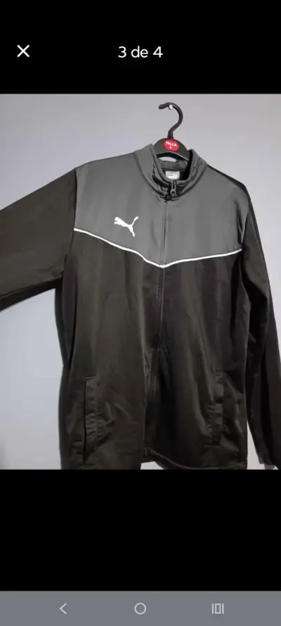 Chaqueta deportiva negra Puma talla L - miniatura 1