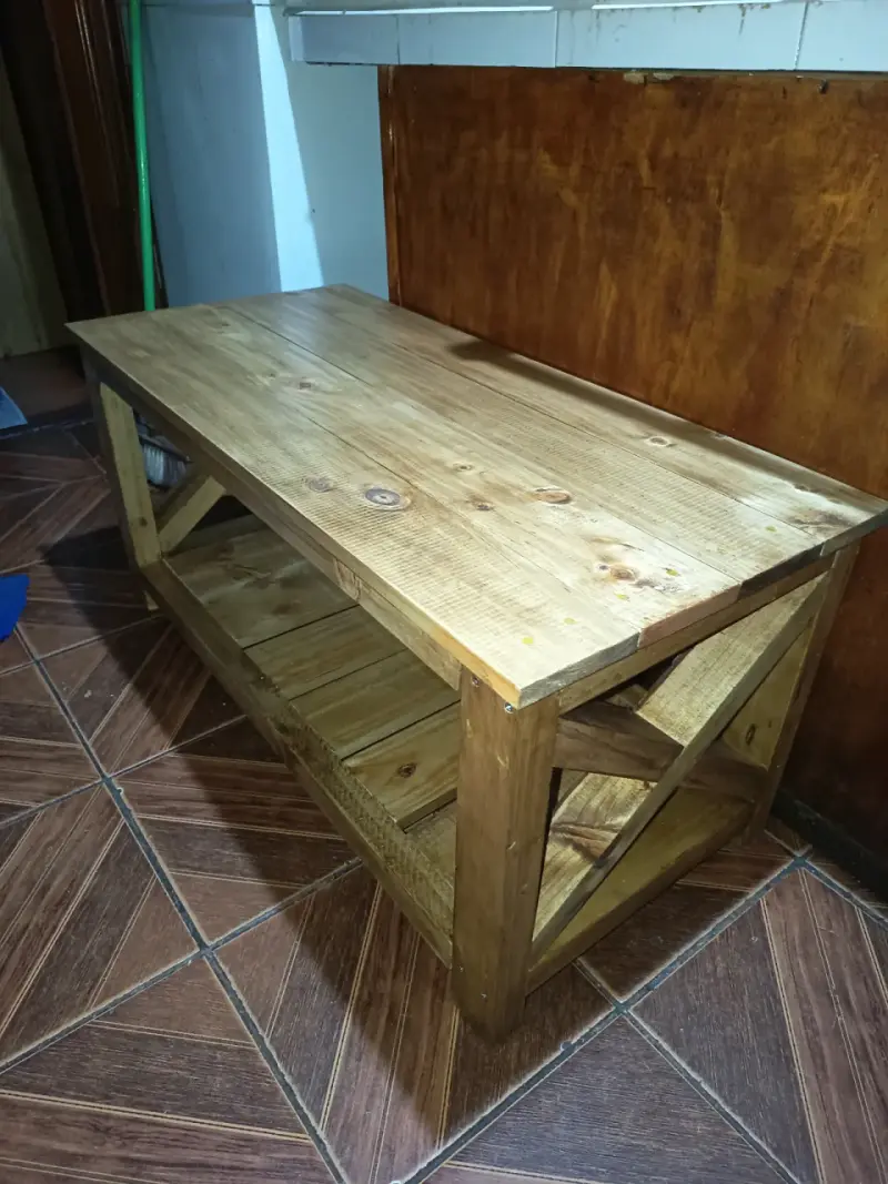 Mesa de Entrada de Madera Rústica - 4