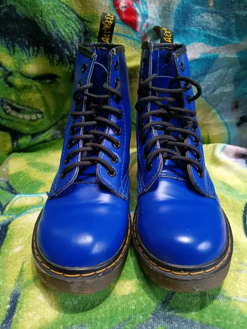 Botas azules estilo Dr. Martens talla 37 - 2