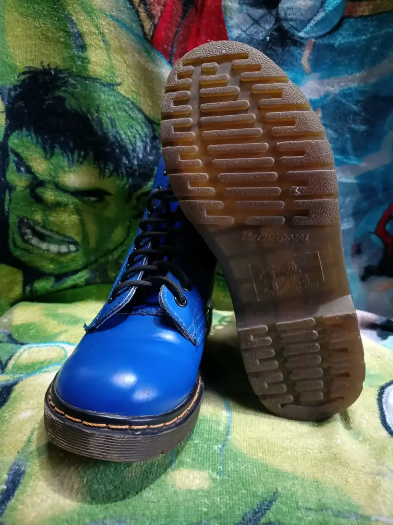 Botas azules estilo Dr. Martens talla 37 - 3