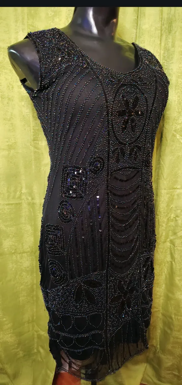 Vestido de fiesta negro con lentejuelas - 2