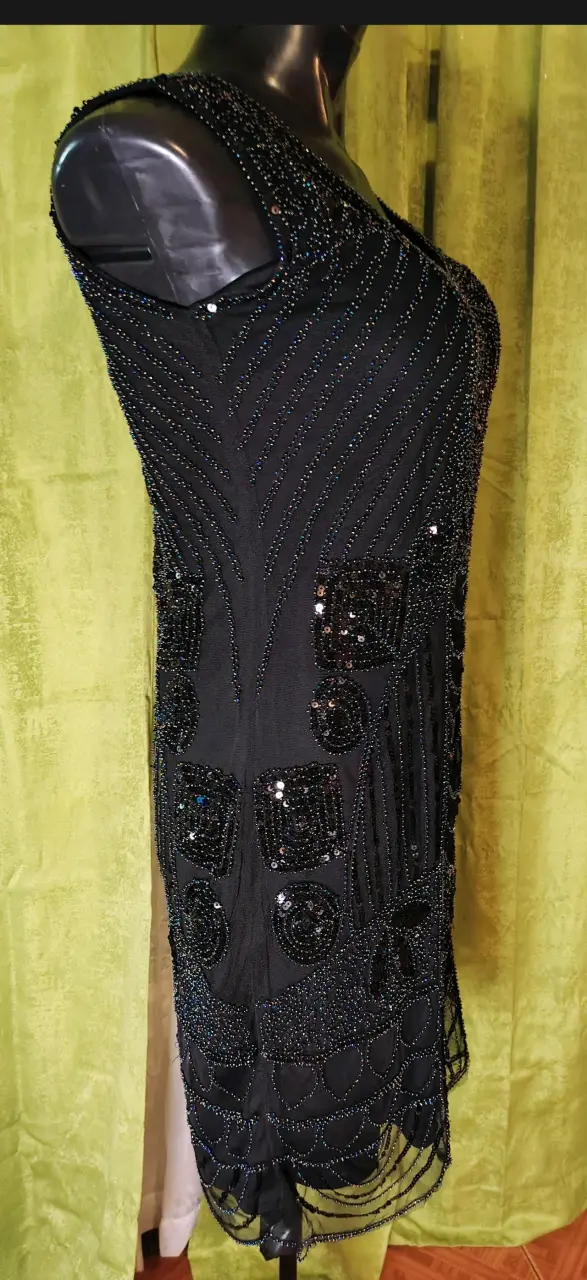 Vestido de fiesta negro con lentejuelas - 5