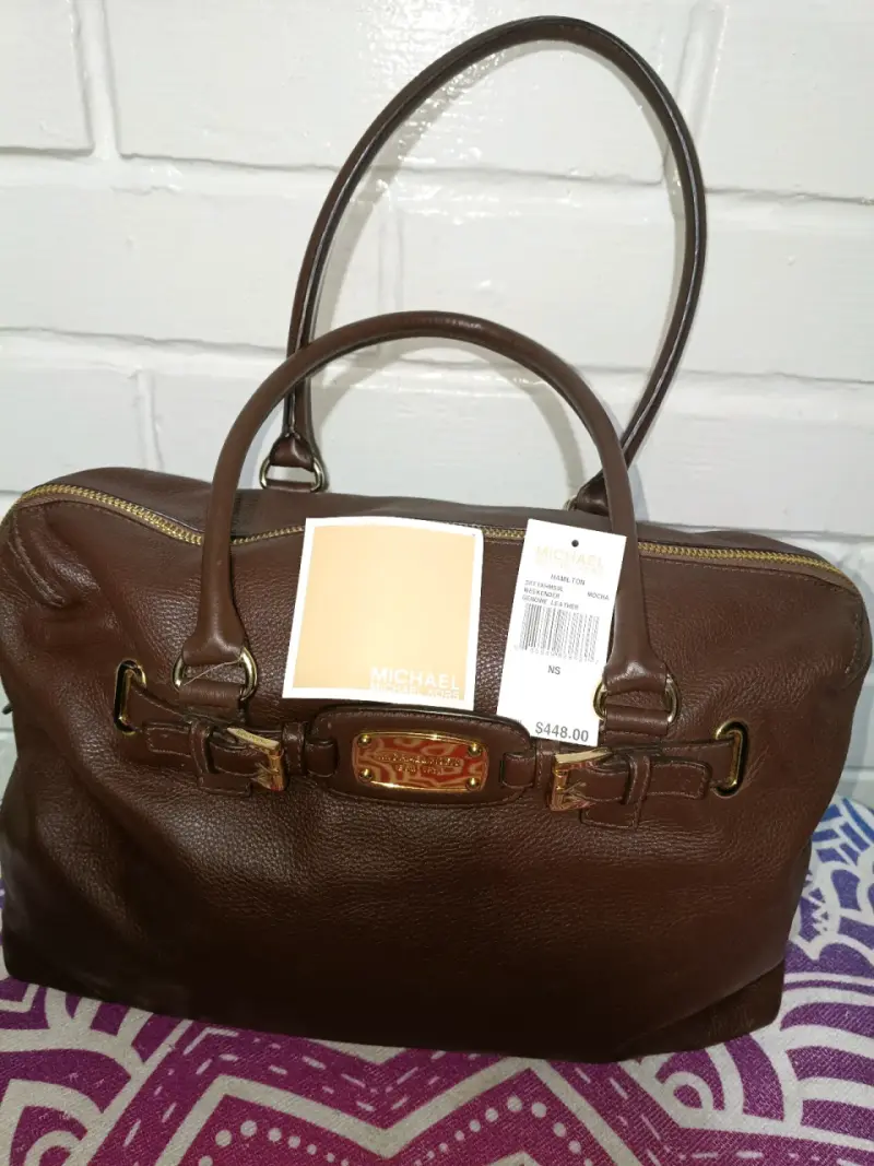 Bolso de cuero marrón Michael Kors - 1