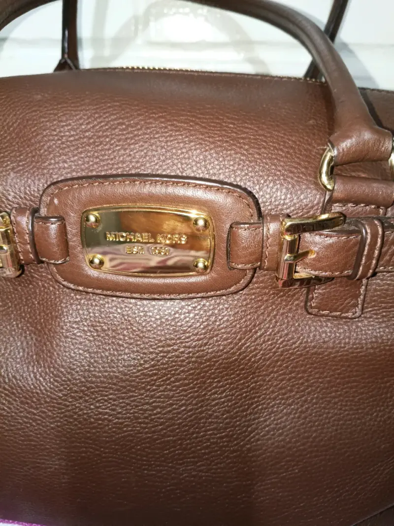 Bolso de cuero marrón Michael Kors - 4