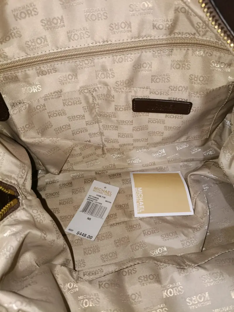 Bolso de cuero marrón Michael Kors - 6