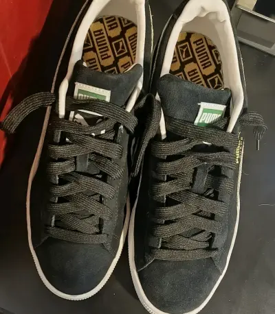 Zapatillas Puma Suede negras para hombre - miniatura 2