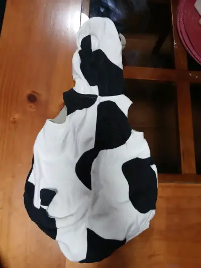 Disfraz de vaca para bebé con capucha 12 meses - miniatura 2