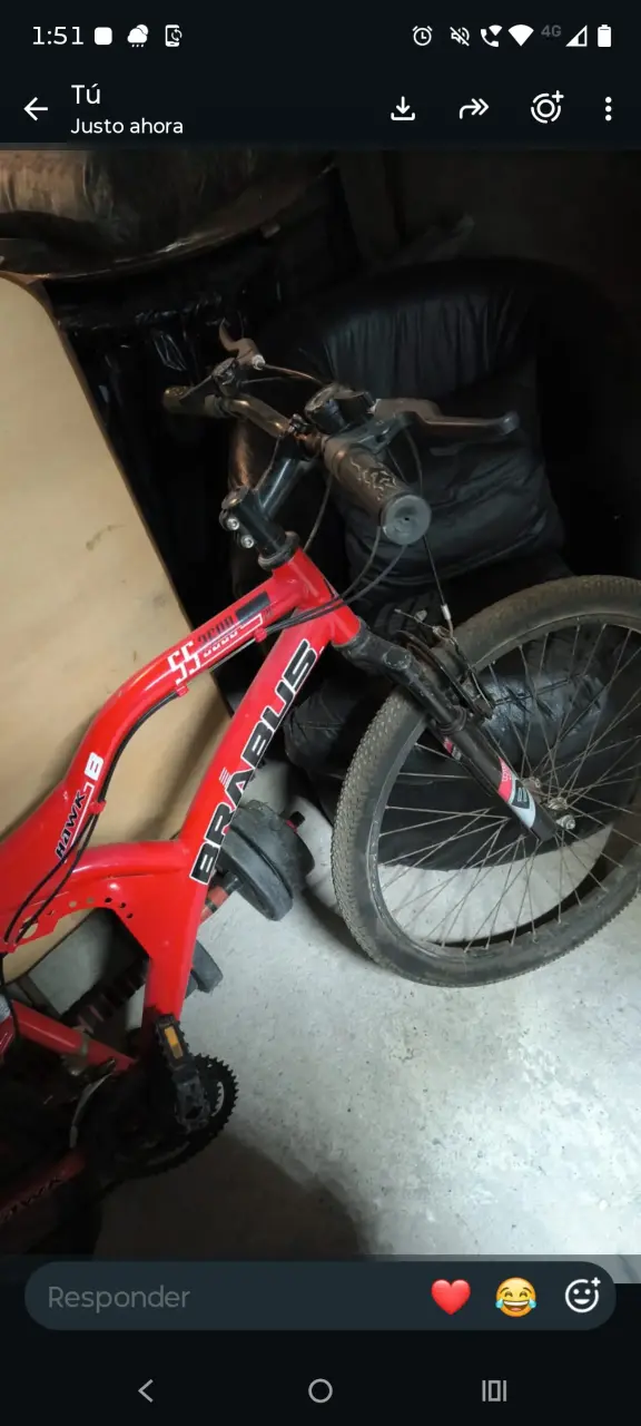 Bicicleta Brabus Hawk B roja