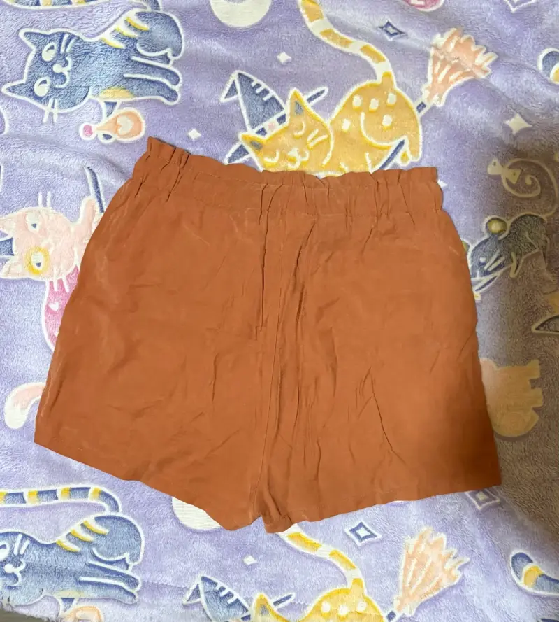 Shorts de mujer color terracota cómodos - 2