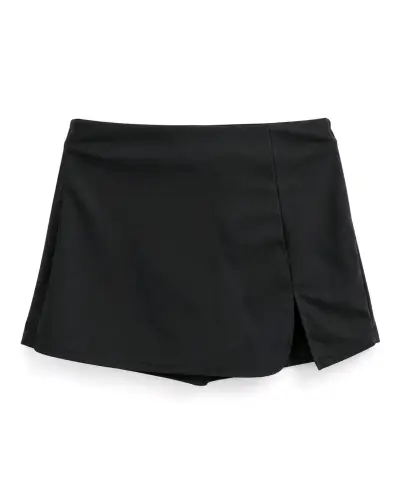 Falda short negra talla S-XS cómoda y flexible - miniatura 1