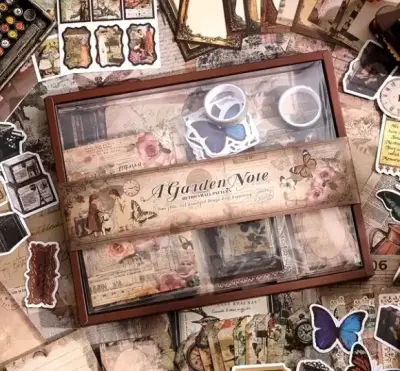 Set de papelería vintage A Garden Note - miniatura 1