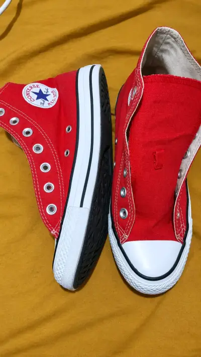 Zapatillas Converse All Star rojas sin cordones - miniatura 1