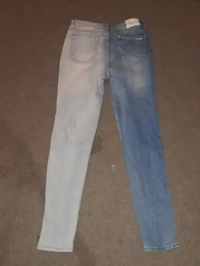 Jeans bicolor para mujer talla 38 - miniatura 2