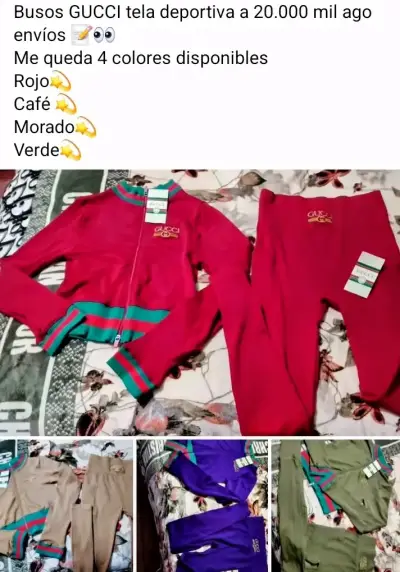 Conjunto deportivo Gucci en varios colores - miniatura 1