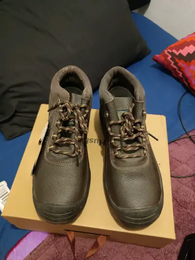 Zapatos de seguridad marrones para hombre - miniatura 1