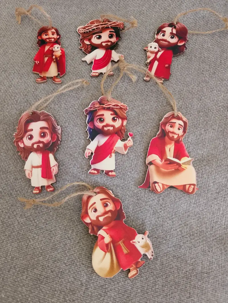 Adornos de Madera Jesús - 2