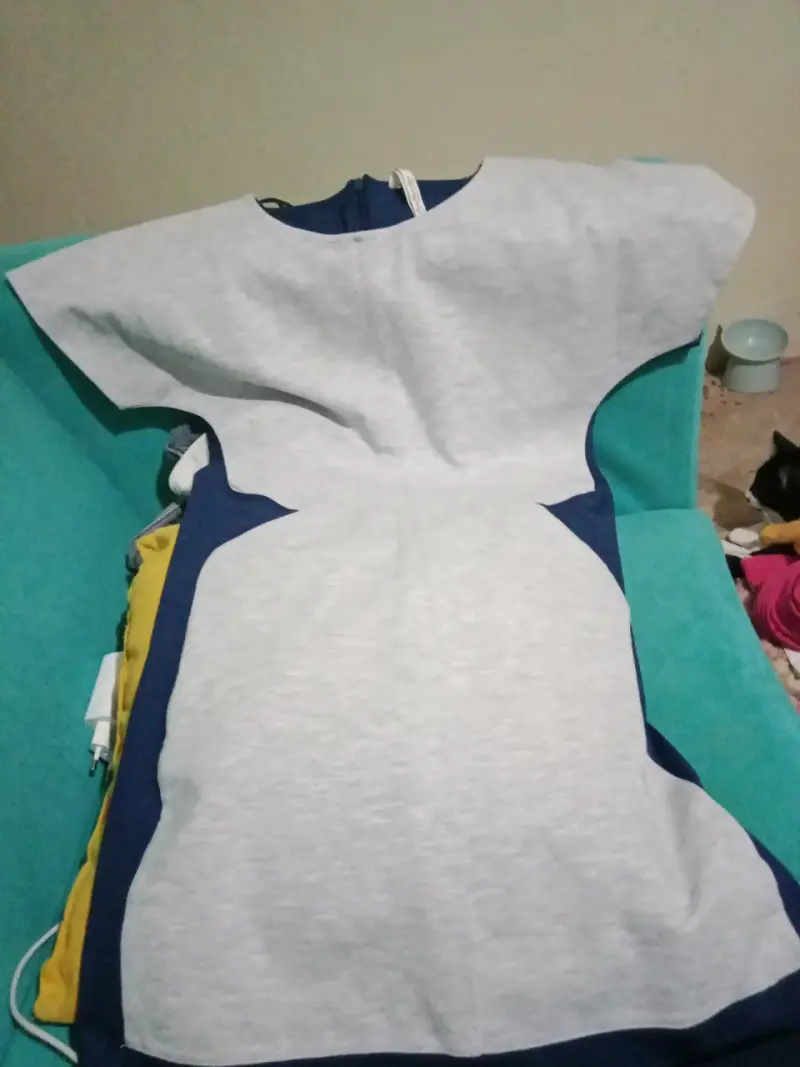 Vestido azul elegante para mujer - 3