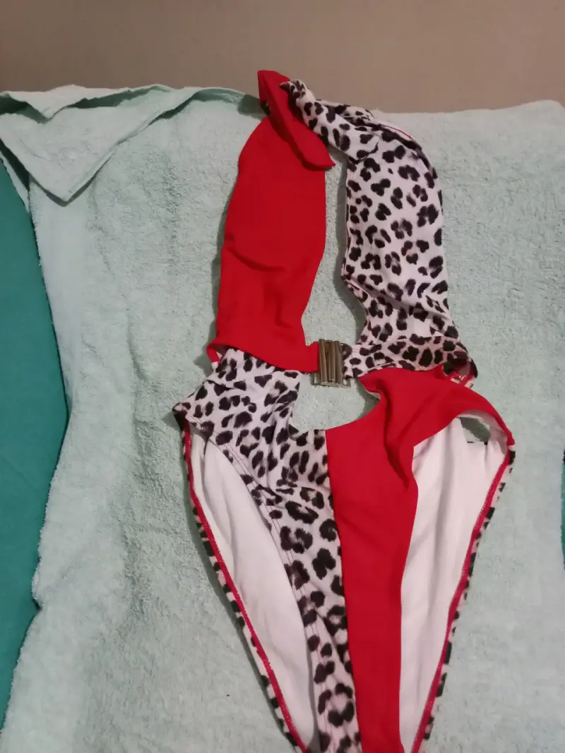 Bikini estampado animal print blanco y negro - 6