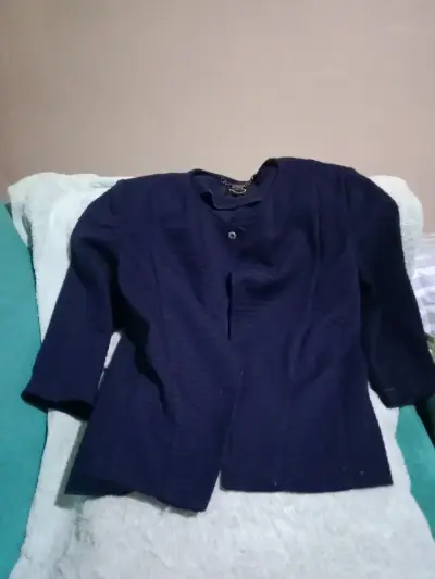Chaqueta de cuero marrón con cierre - miniatura 3