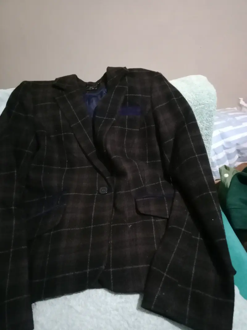 Blazer de mujer a cuadros elegante - 1