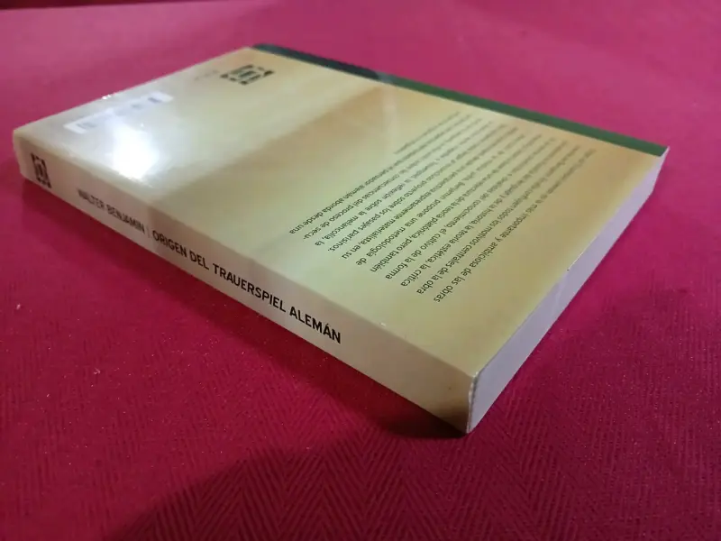 Libro 'Origen del Trauerspiel Alemán' de Walter Benjamin - 3