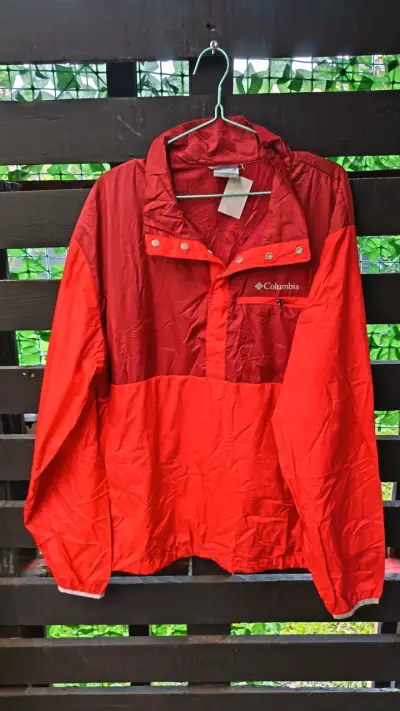 Cortaviento rojo Columbia para hombre - miniatura 1