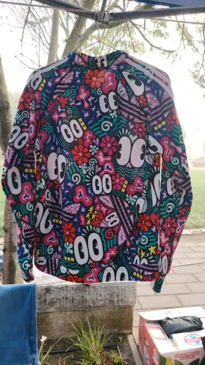 Chaqueta deportiva estampada Adidas multicolor - miniatura 3