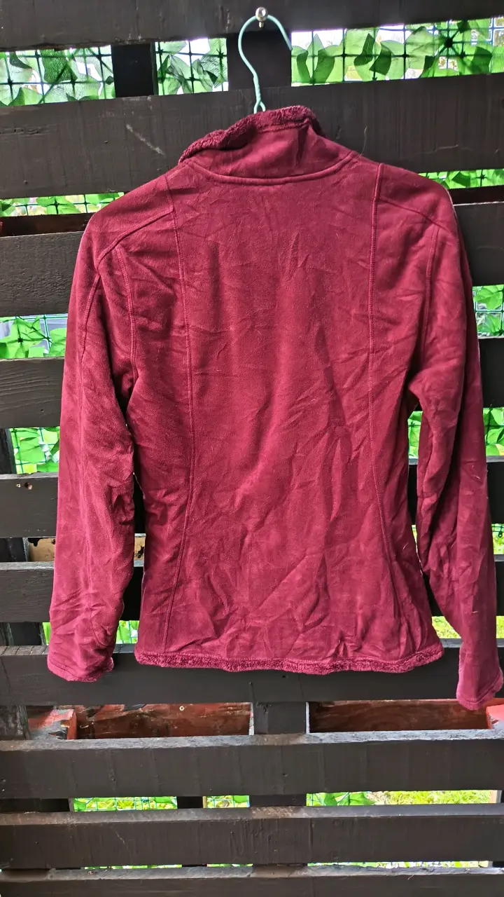 Chaqueta polar burdeos The North Face para mujer - 3