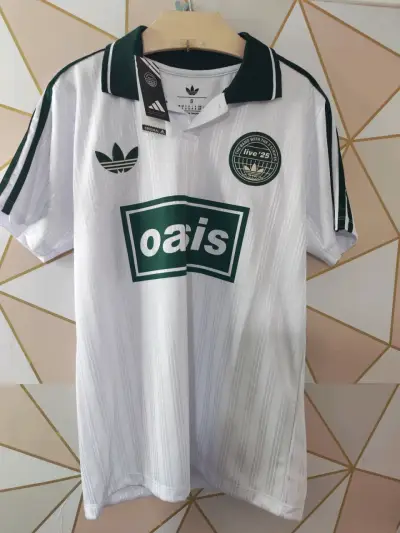 Camiseta Adidas Oasis Retro Blanca Talla S - miniatura 1