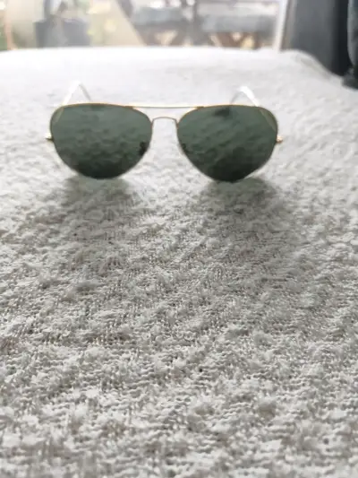 Gafas de sol Ray-Ban Aviator doradas - miniatura 2