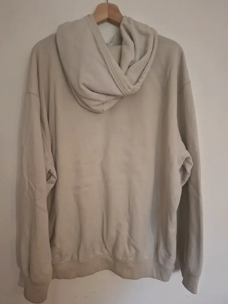 Polerón beige con capucha unisex talla XL - 5