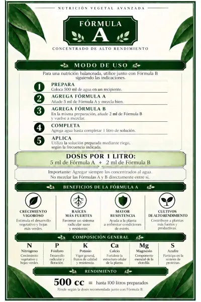 Kit de Nutrientes  Fórmula A y B para Plantas - miniatura 5